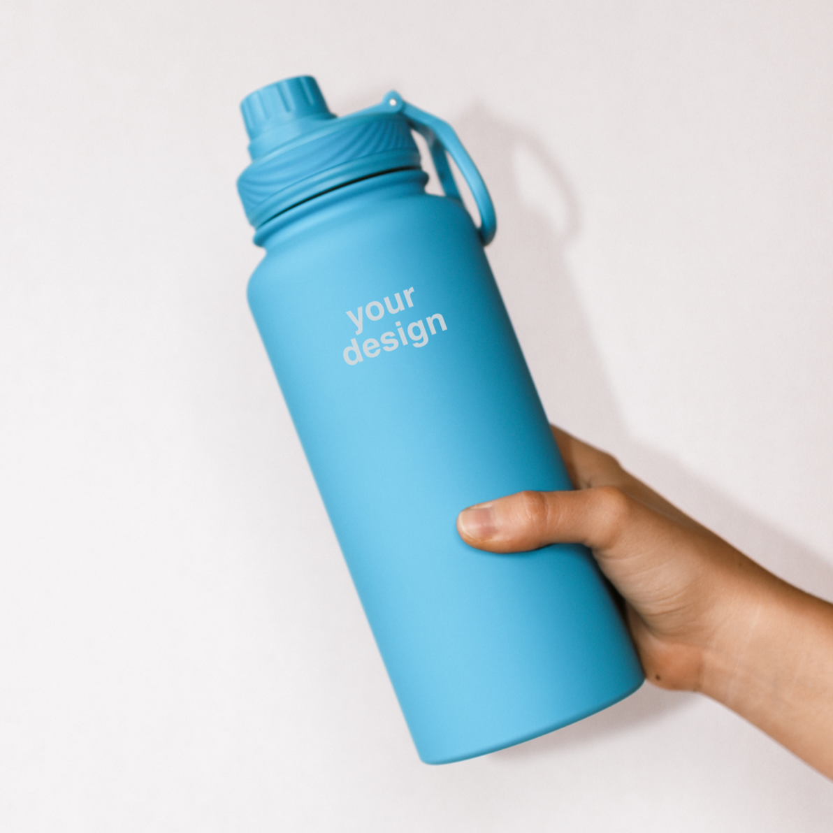 Electric Blue Custom Bottle