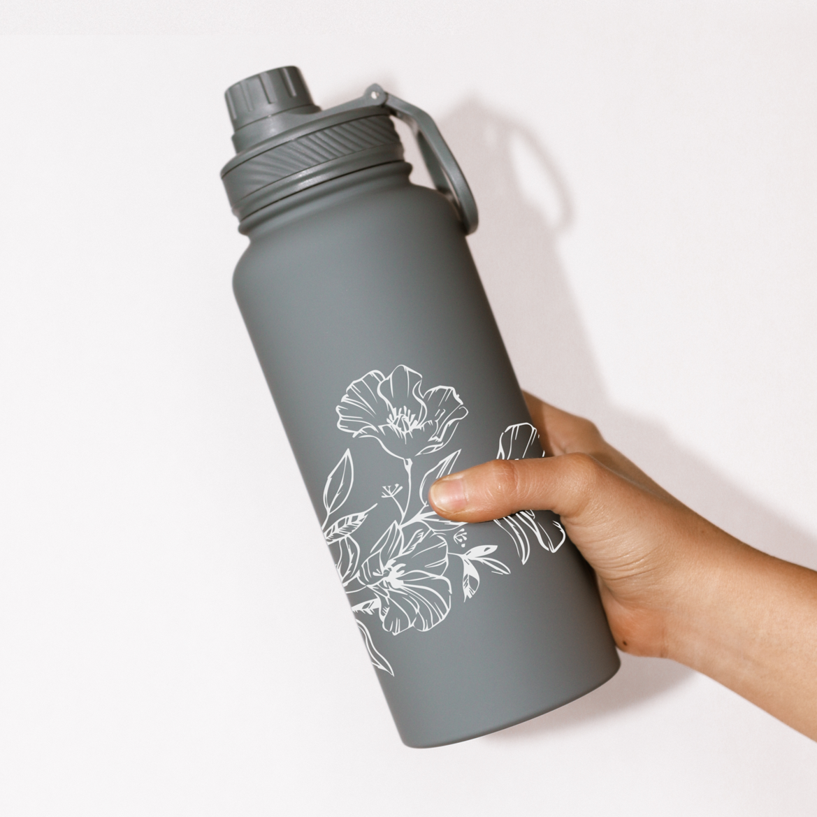 Charcoal Custom Bottle