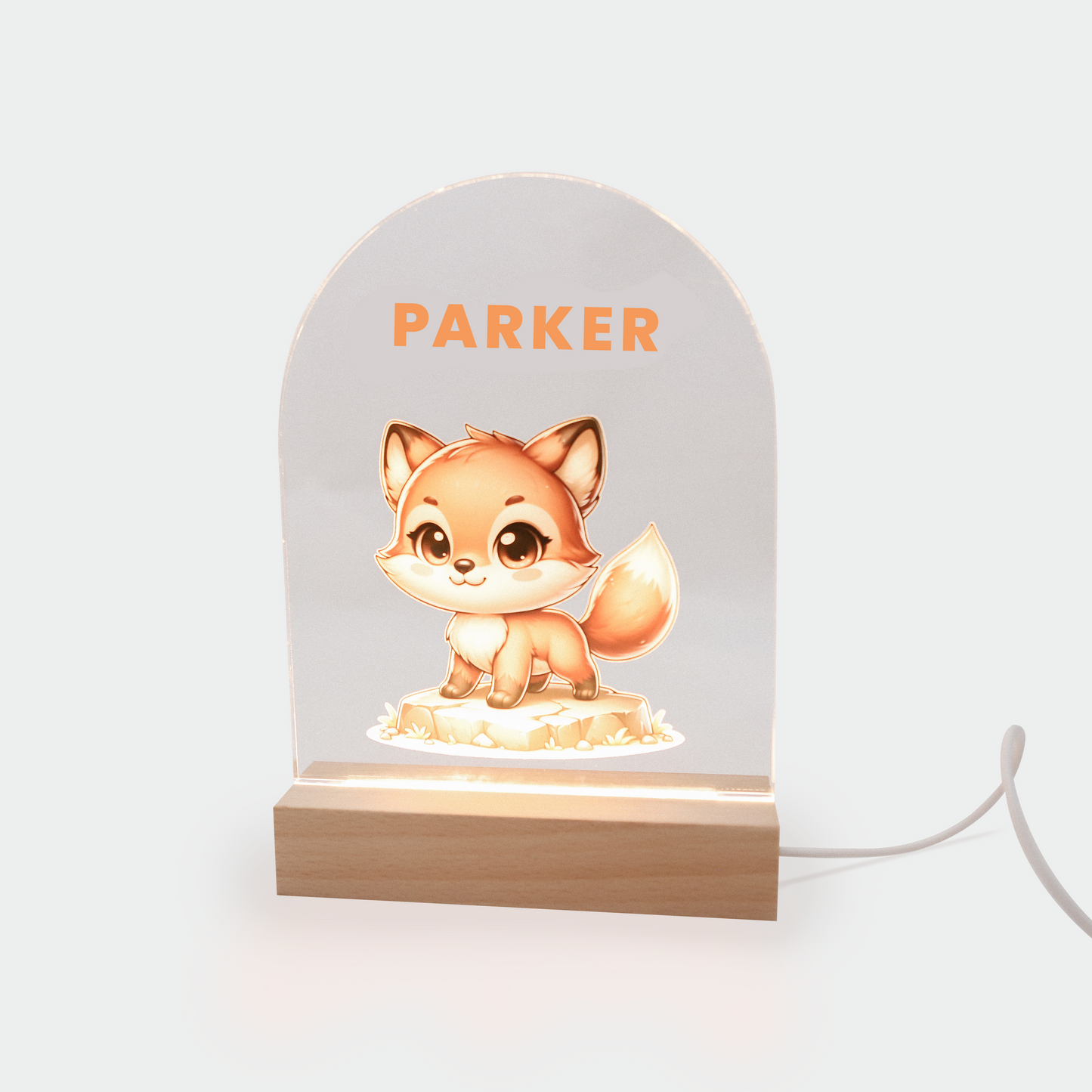 Personalised Fox night light