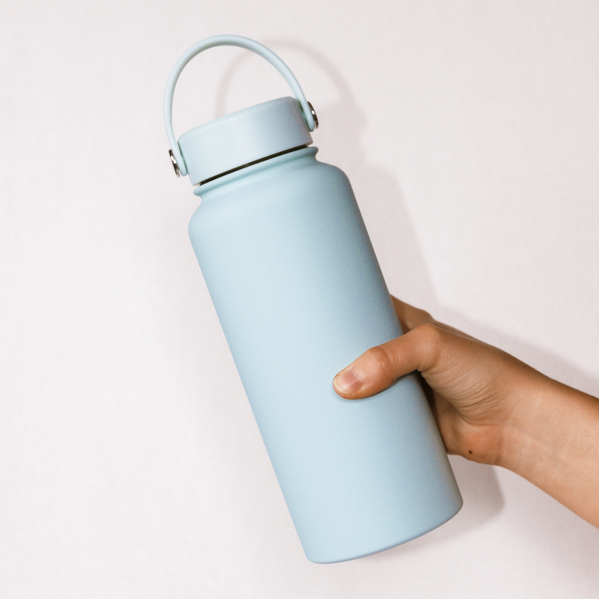 Soft Blue Custom Bottle