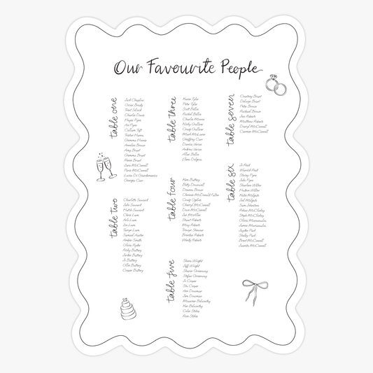 Brie Seating Chart
